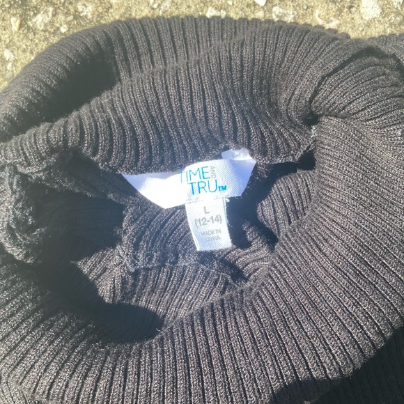 Time and Tru Black Turtleneck Size Large - Picture 2 of 6